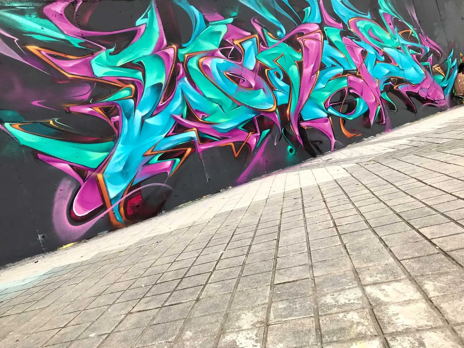 Graffiti 3D wildstyle en gran formato