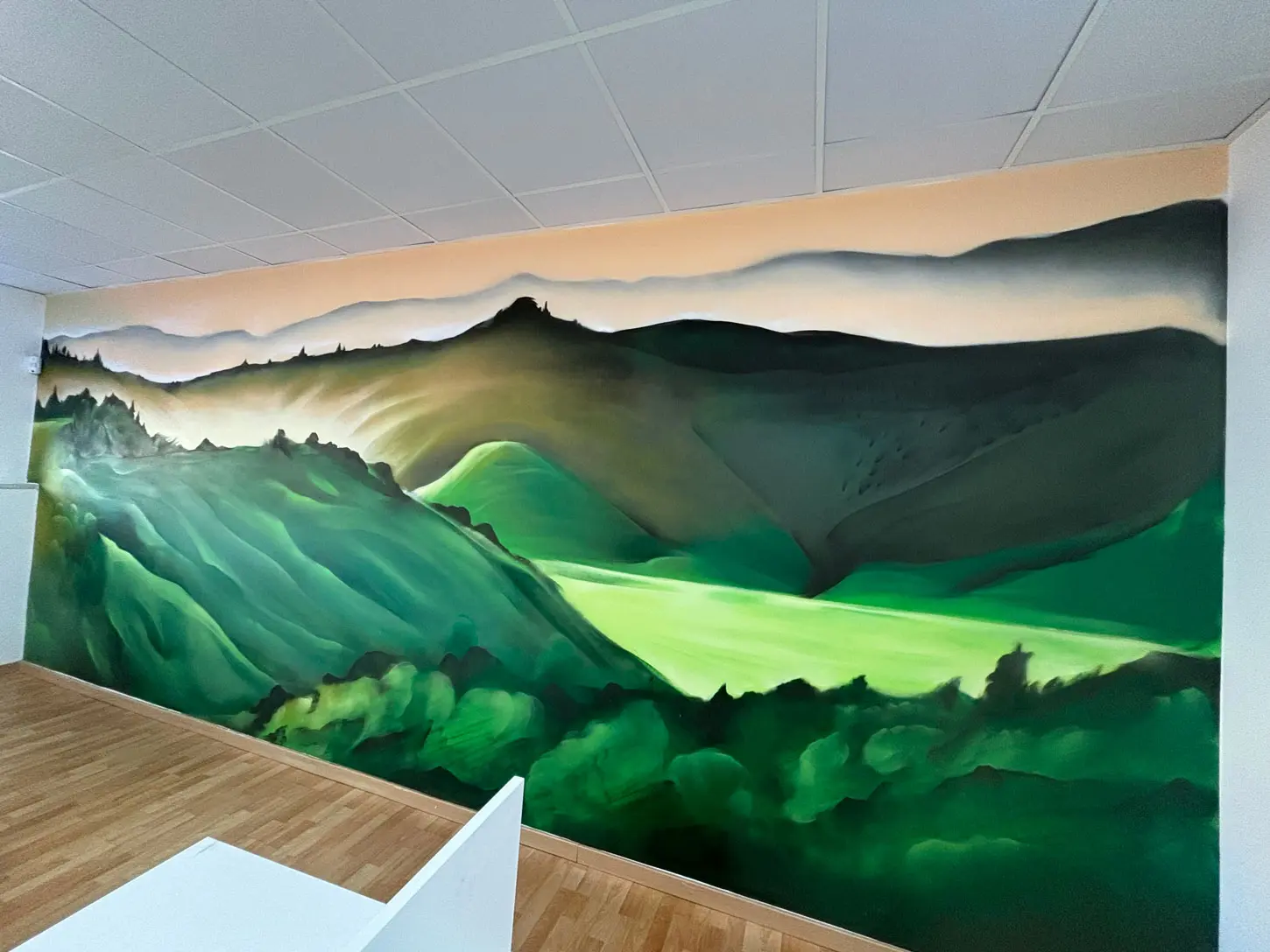 Mural en vestuarios