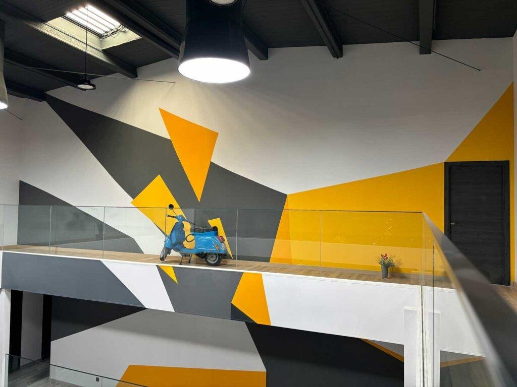 mural interior en oficinas