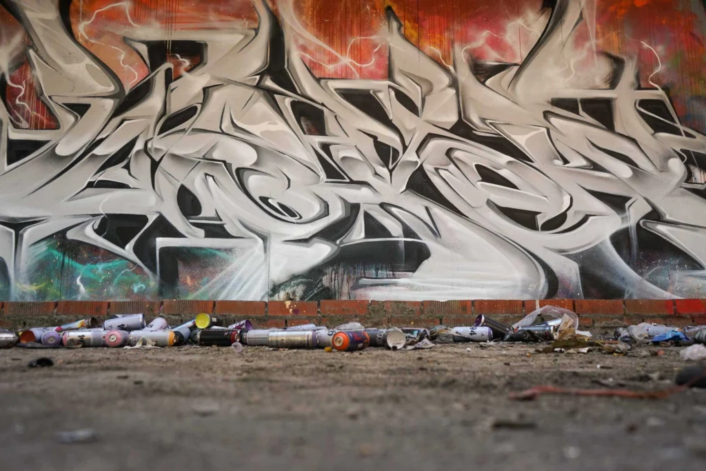 Decoración con graffiti 3D wildstyle moderno