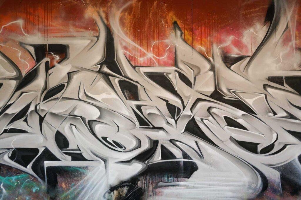 Decoración con graffiti 3D wildstyle moderno