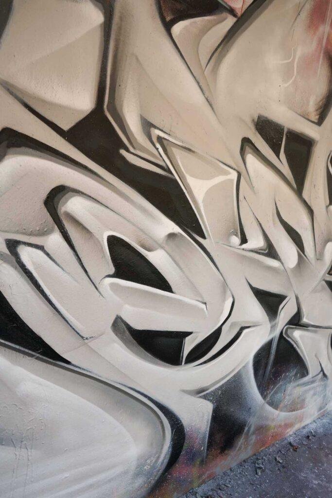 Decoración con graffiti 3D wildstyle moderno