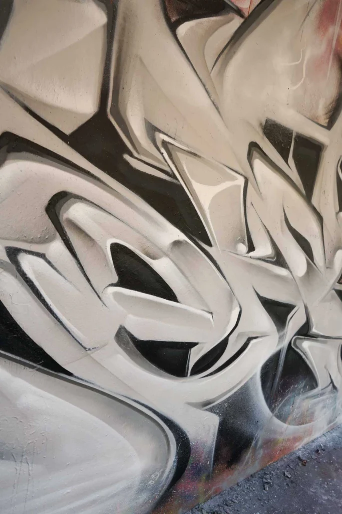 Decoración con graffiti 3D wildstyle moderno