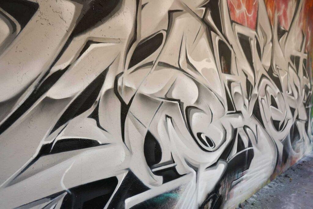 Decoración con graffiti 3D wildstyle moderno