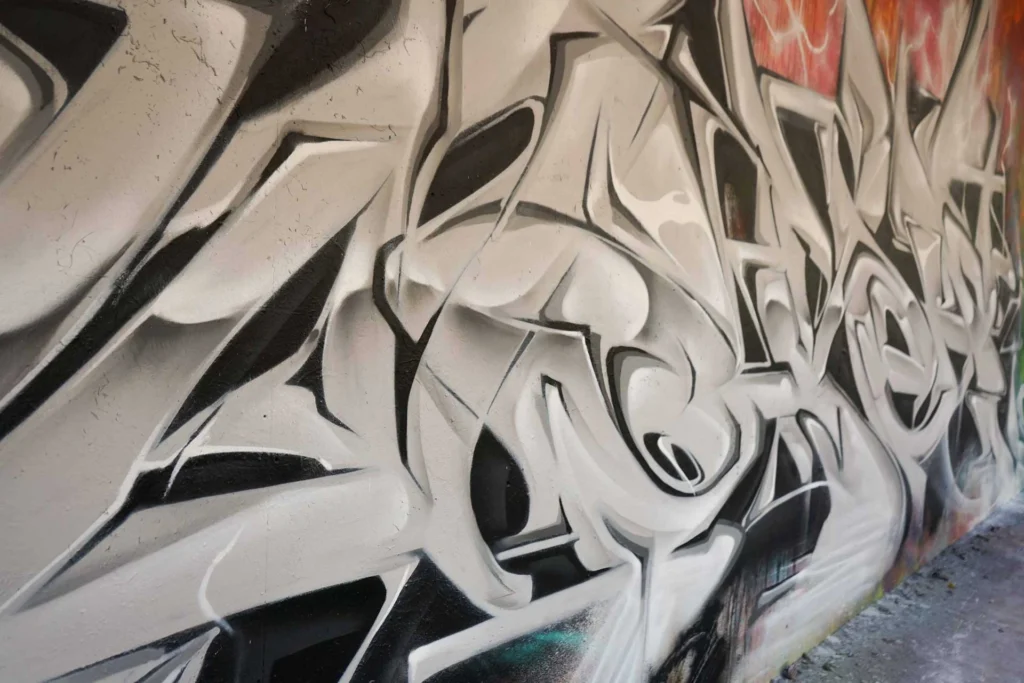 Decoración con graffiti 3D wildstyle moderno