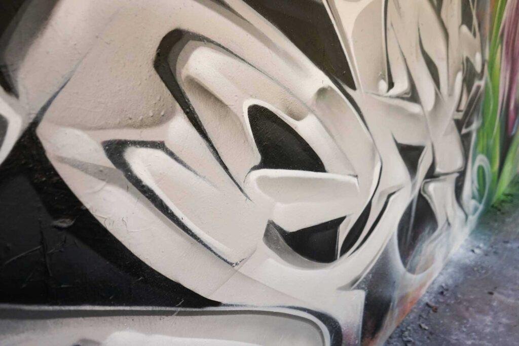 Decoración con graffiti 3D wildstyle moderno