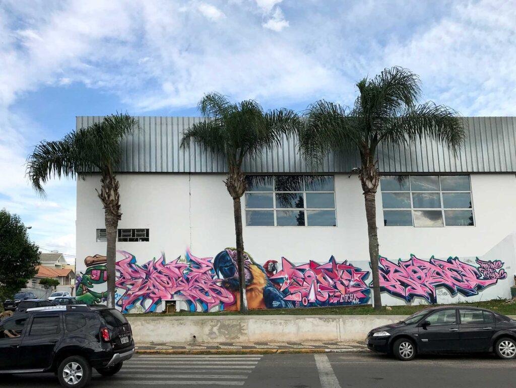 Graffiti urbano 3D con efecto visual wildstyle