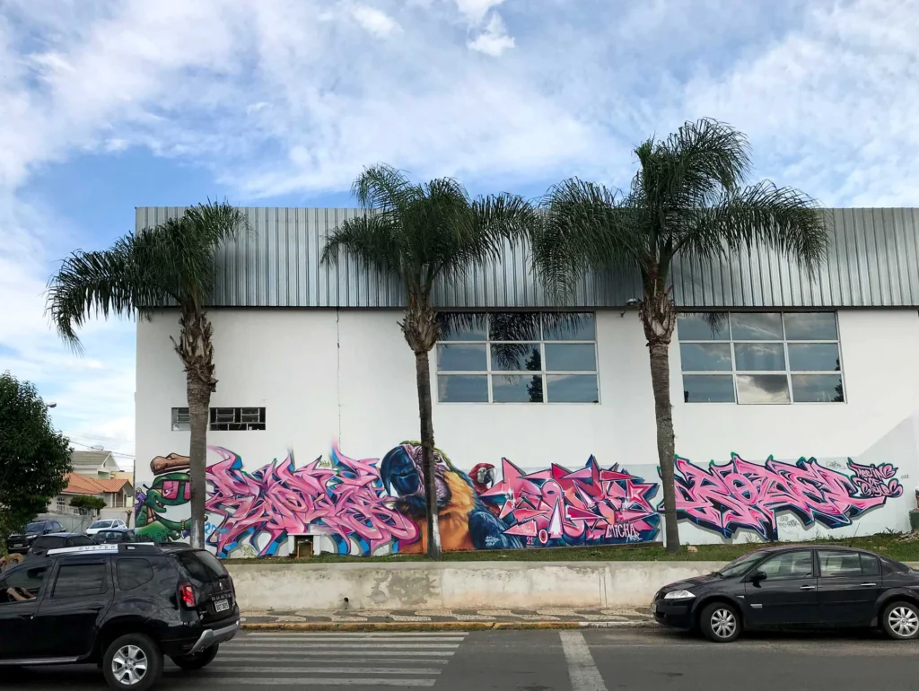 Graffiti urbano 3D con efecto visual wildstyle