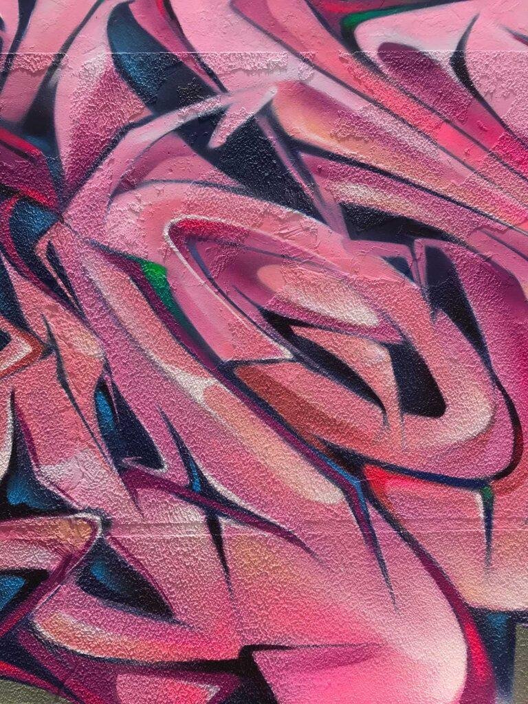 Graffiti urbano 3D con efecto visual wildstyle