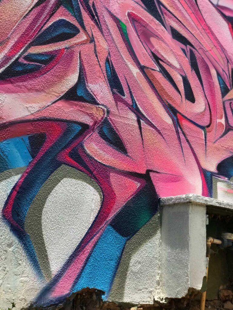 Graffiti urbano 3D con efecto visual wildstyle
