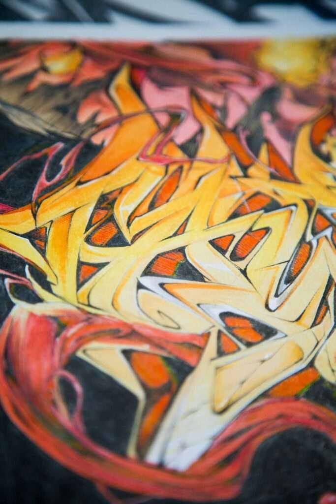 Graffiti boceto carnage spiderman
