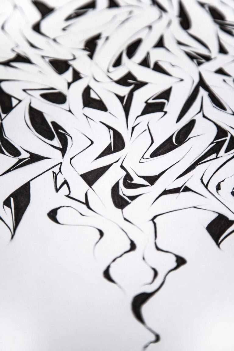 Mural de abecedario graffiti para decoración creativa
