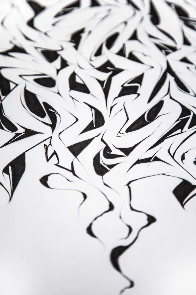 Mural de abecedario graffiti para decoración creativa