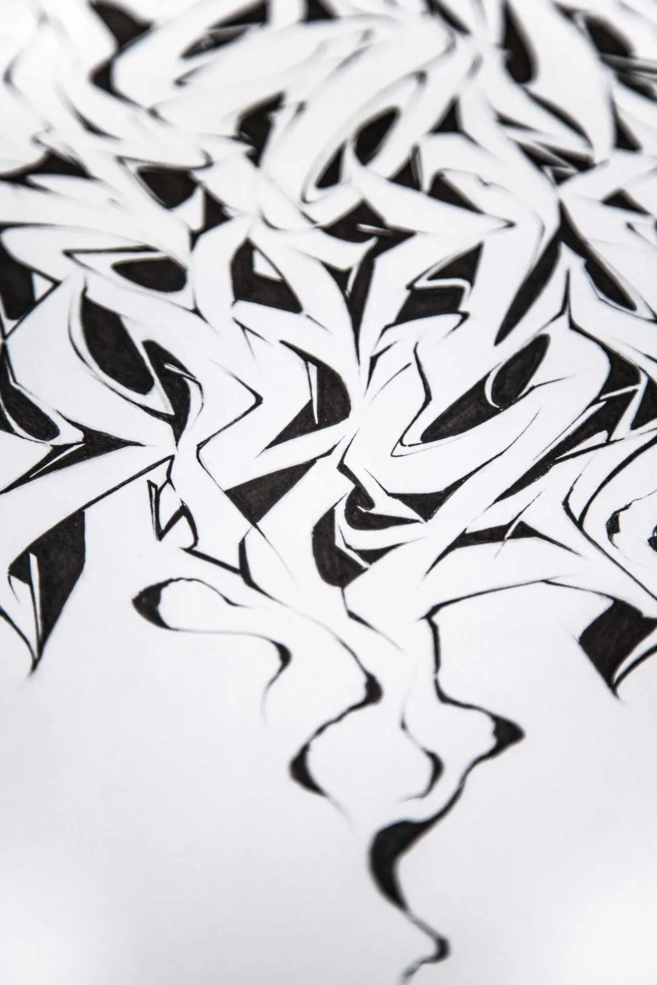 Mural de abecedario graffiti para decoración creativa