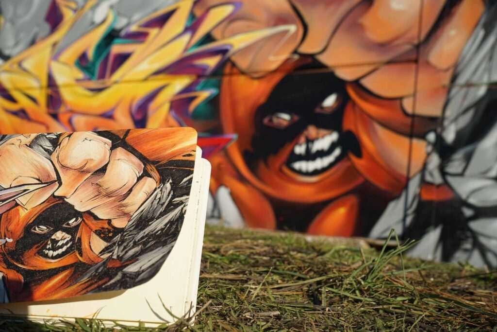 Mural graffiti de Juggernaut, X-Men imparable