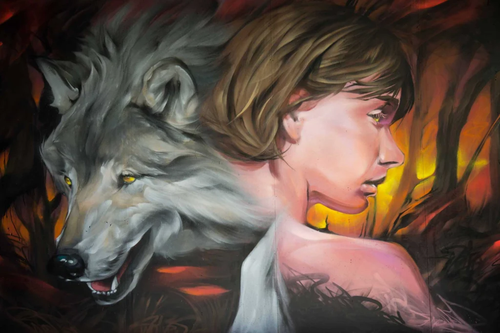 Mural Graffiti Lobos