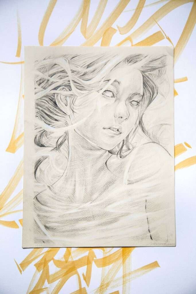 Ilustración personalizada inspirada en versos poéticos