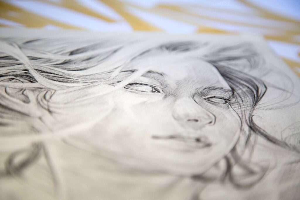 Ilustración personalizada inspirada en versos poéticos