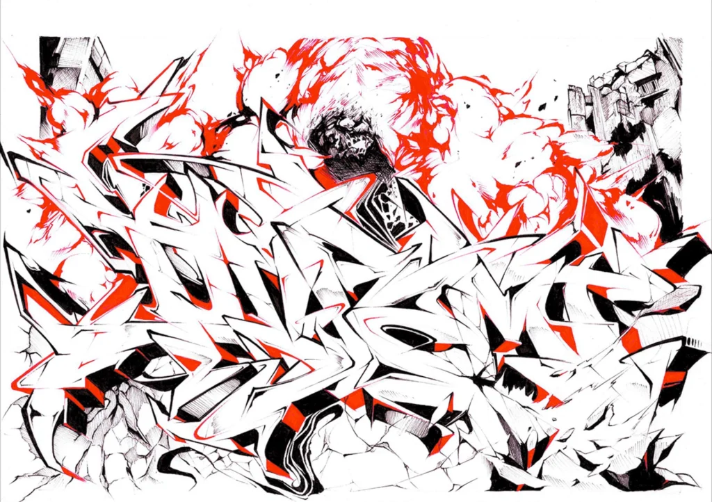 Black & Red work styles