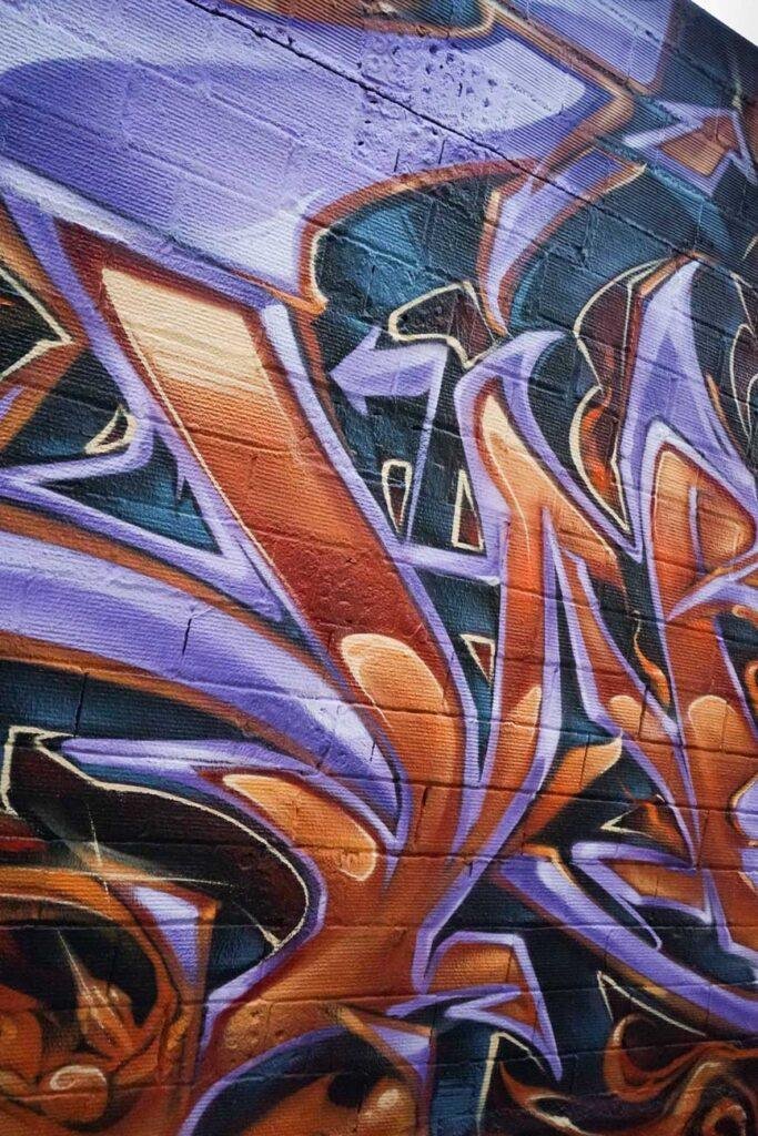 graffiti 3D wildstyle con letras en relieve