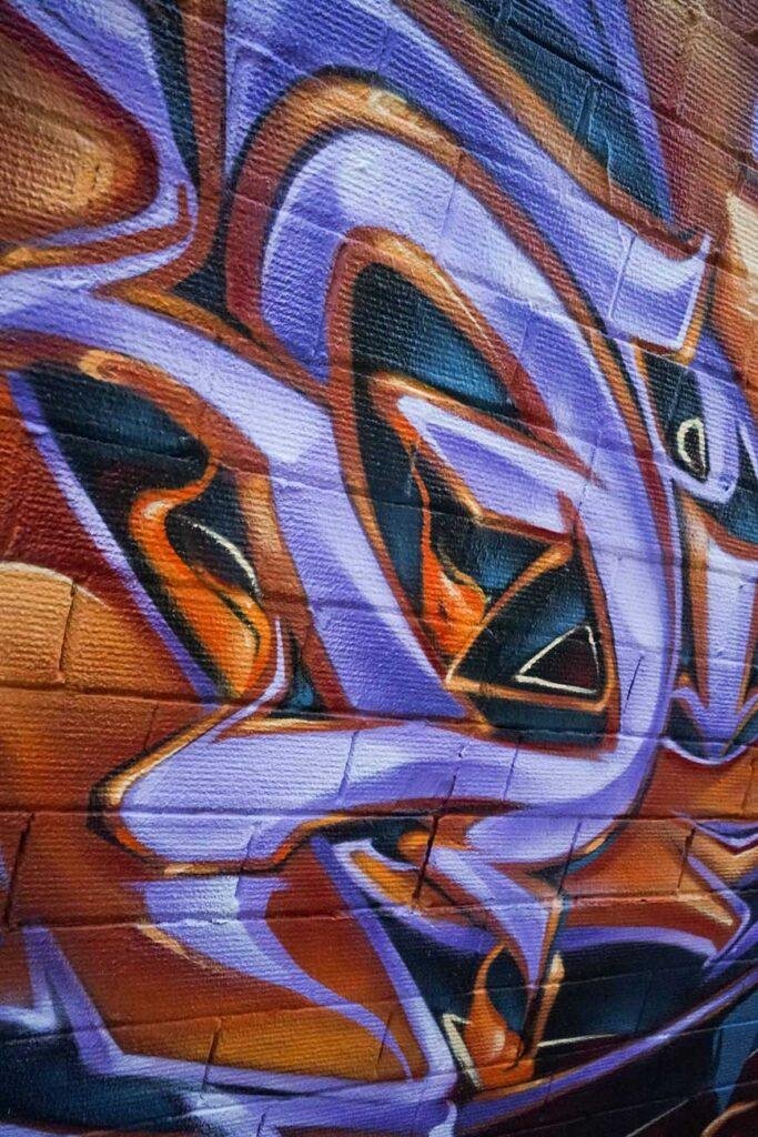 graffiti 3D wildstyle con letras en relieve