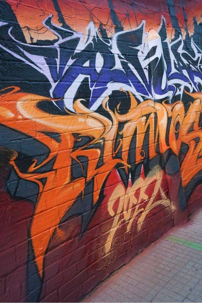 graffiti 3D wildstyle con letras en relieve