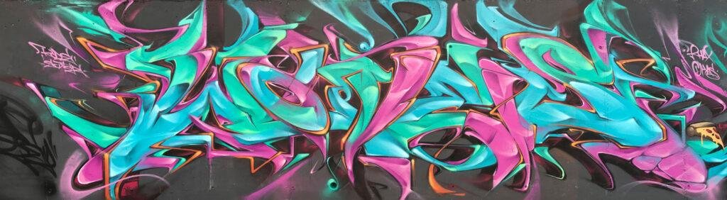 Graffiti 3D wildstyle en gran formato