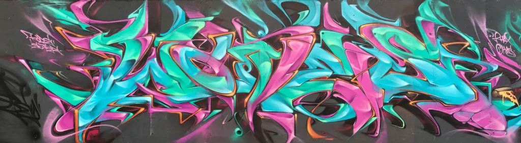 Graffiti 3D wildstyle en gran formato