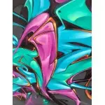 Graffiti 3D wildstyle en gran formato