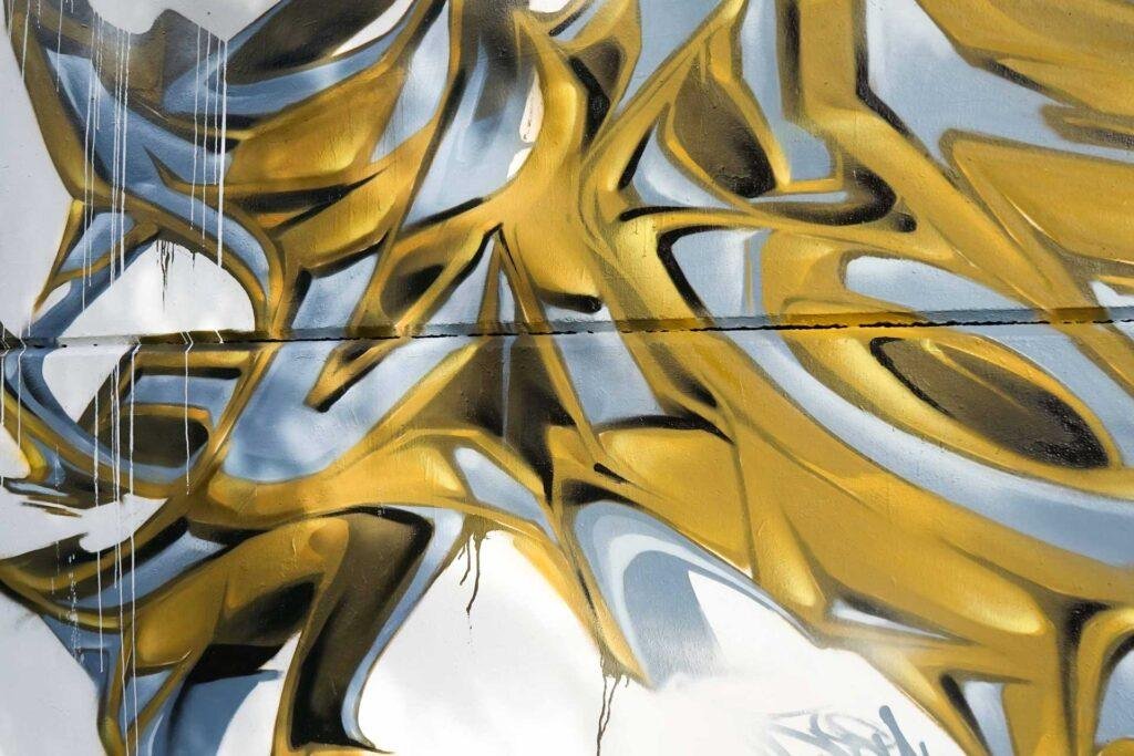 Mural 3D wildstyle con colores vibrantes