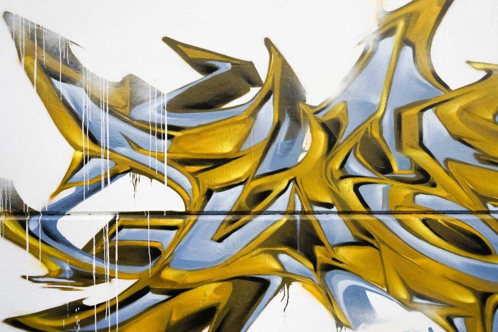Mural 3D wildstyle con colores vibrantes