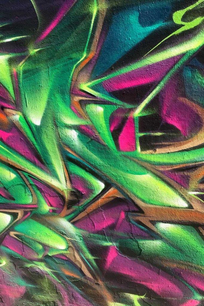 Arte mural 3D wildstyle con profundidad realista