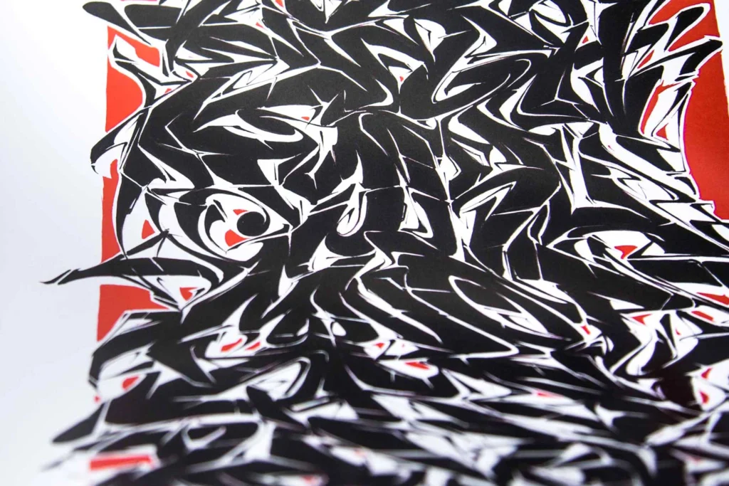 Abecedario en estilo graffiti profesional