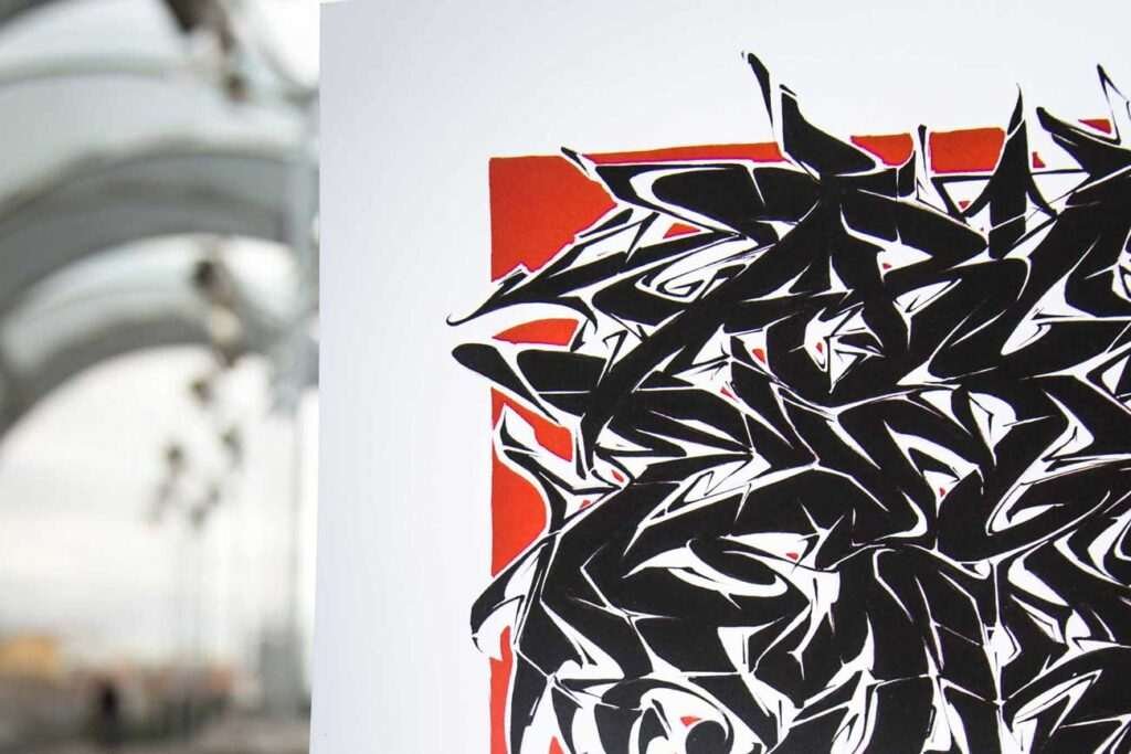 Abecedario en estilo graffiti profesional