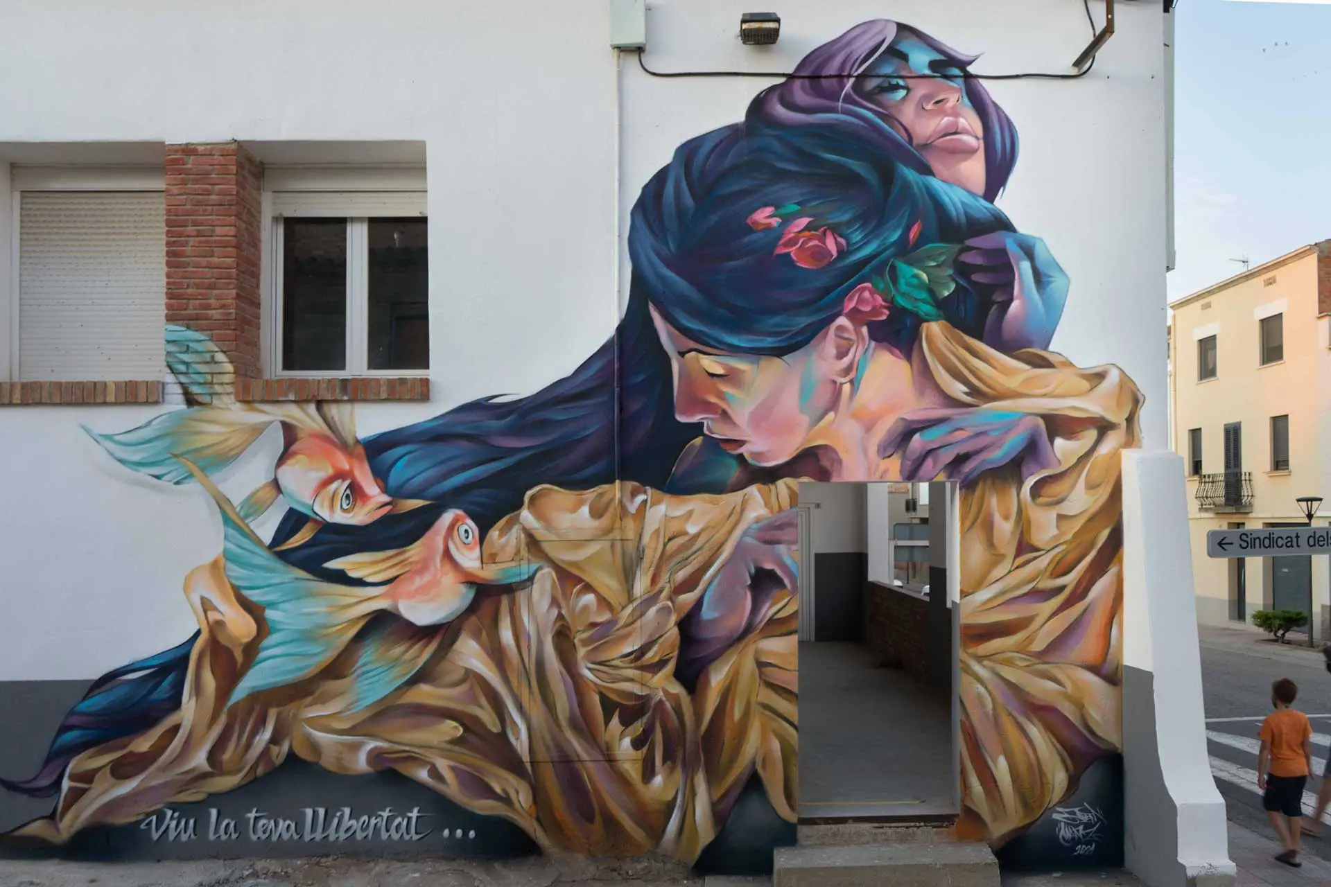 Mural monumental en medianera