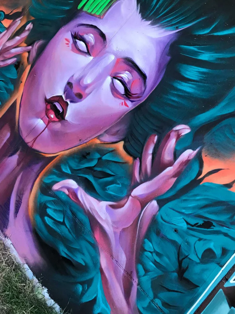 Mural Graffiti Halloween Witch