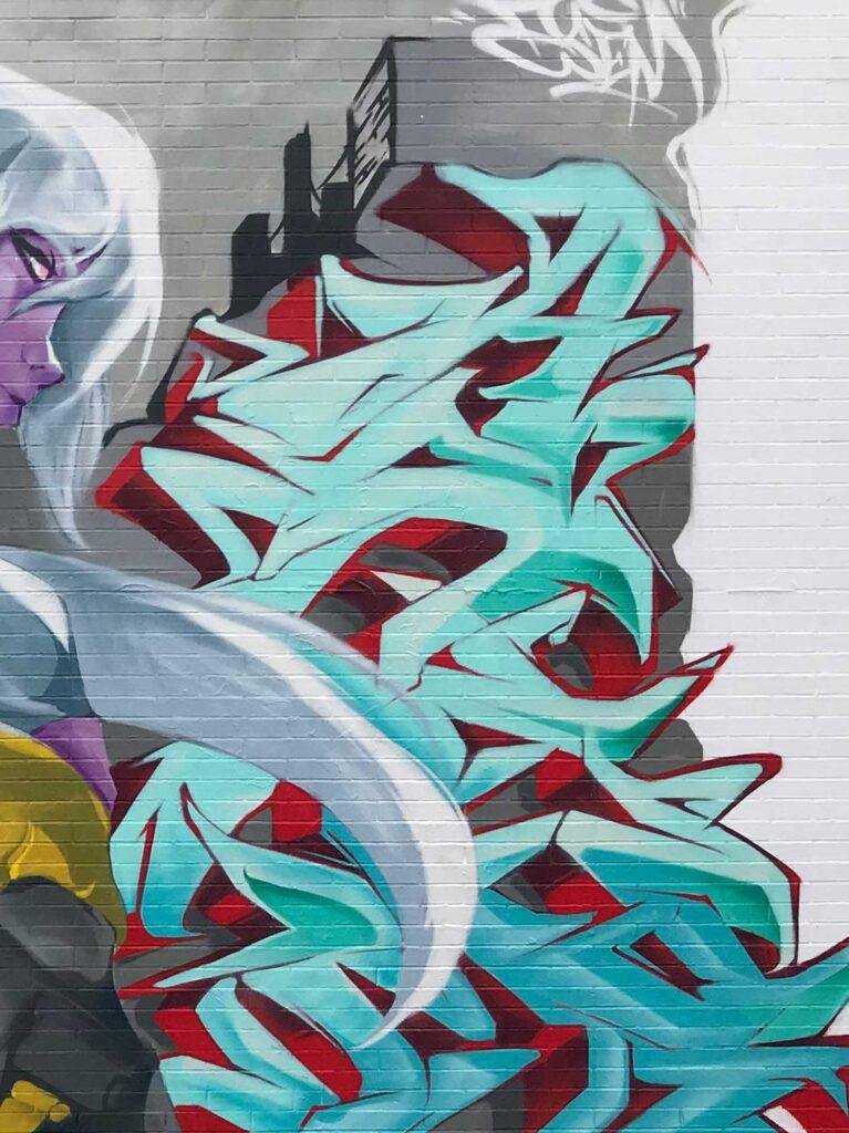 Graffiti artístico en directo en el Hip Hop Street de Vícar, Almería