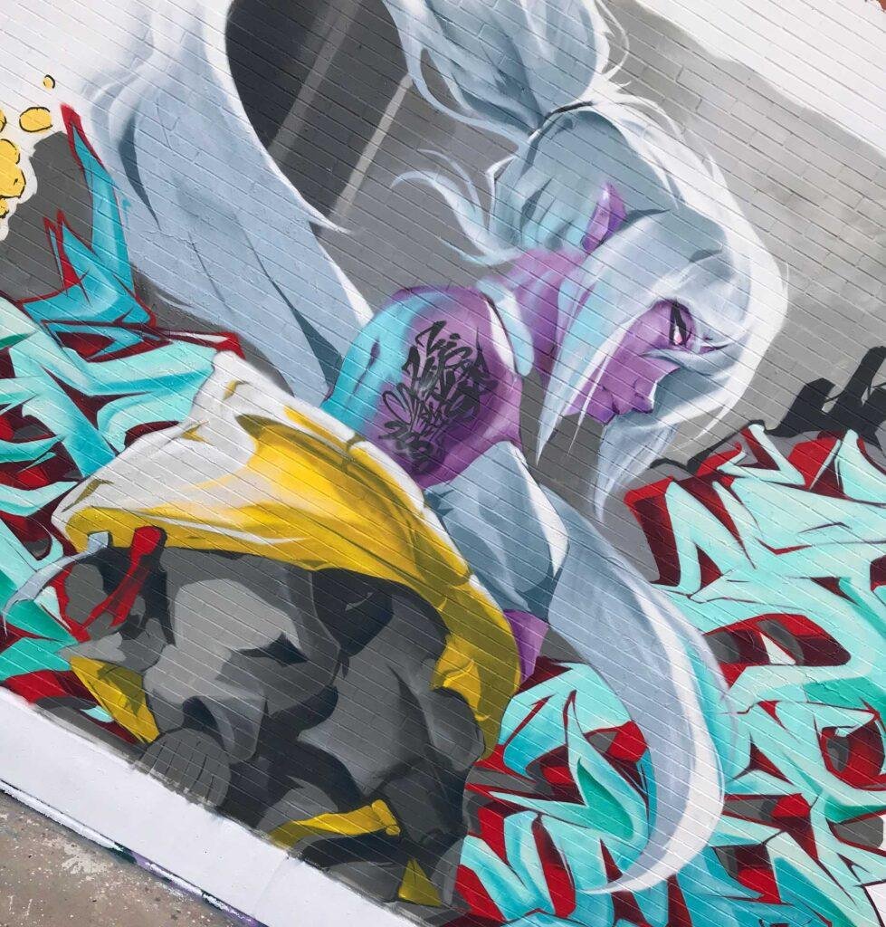 Pieza mural del festival municipal de cultura urbana de Vícar