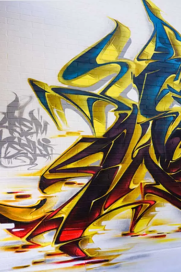 Mural de Snoop Dogg en el festival Hip Hop Street Vícar organizado por el Ayuntamiento
