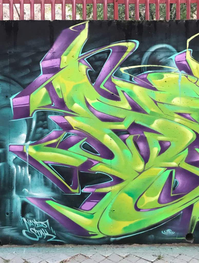 Mural Graffiti lizard spiderman