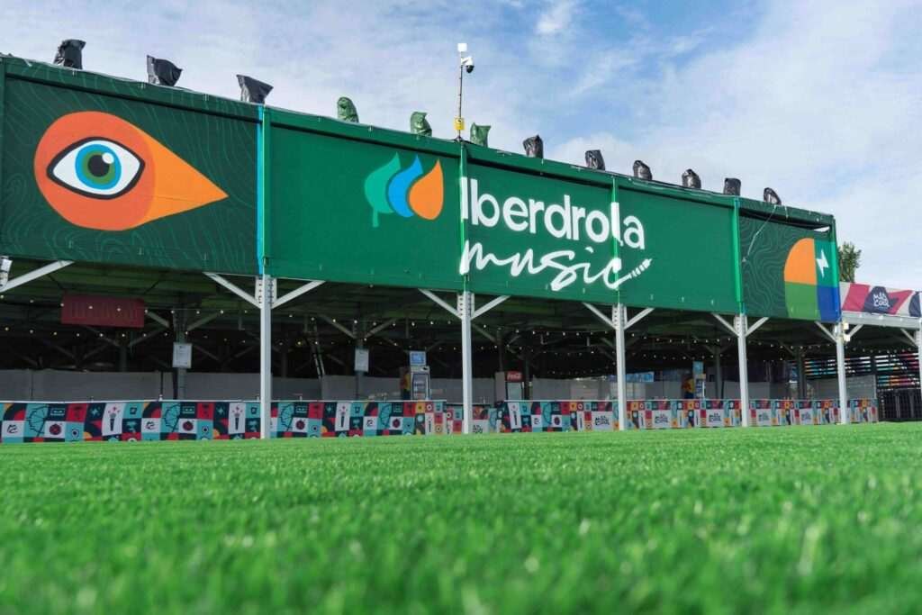 Graffiti profesional para zona VIP y hospitality de Iberdrola Music