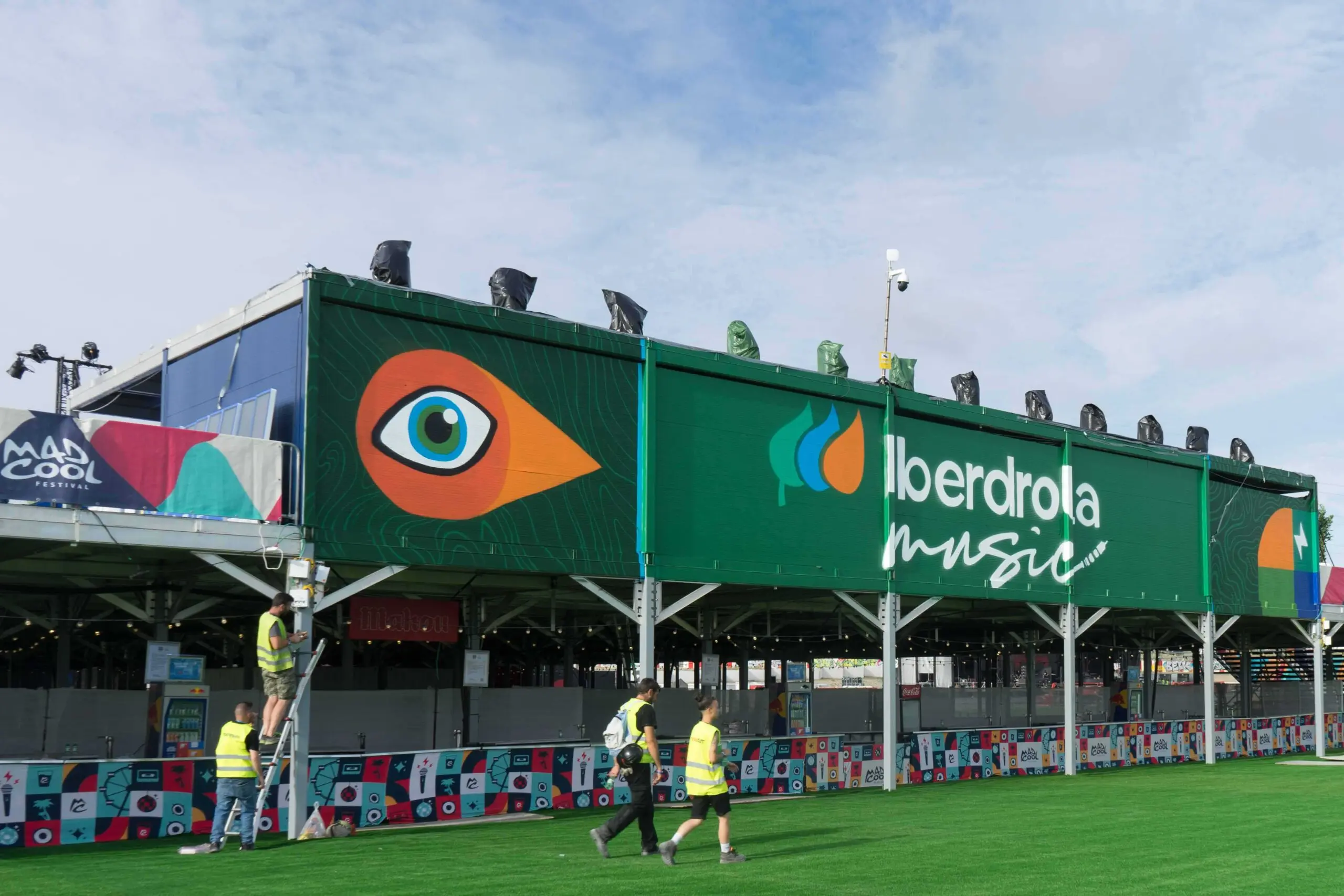 Mural en la zona VIP del recinto Iberdrola Music en Madrid