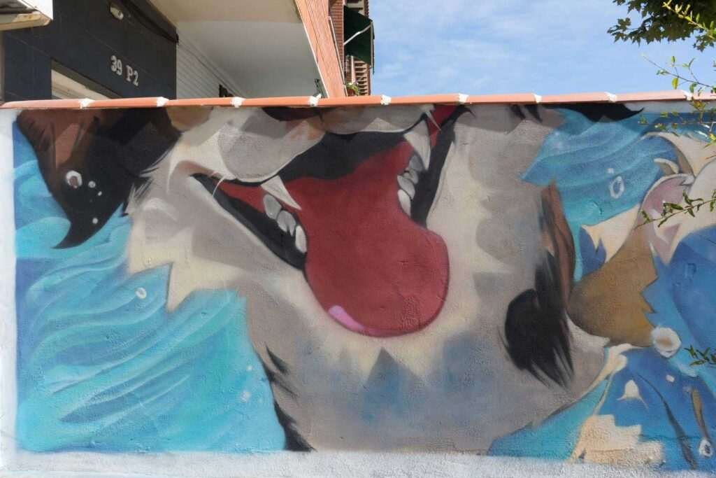 mural en clinica veterinaria