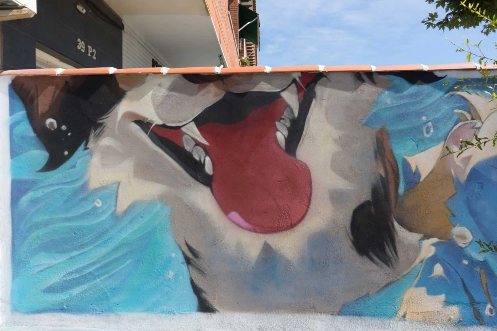 mural en clinica veterinaria