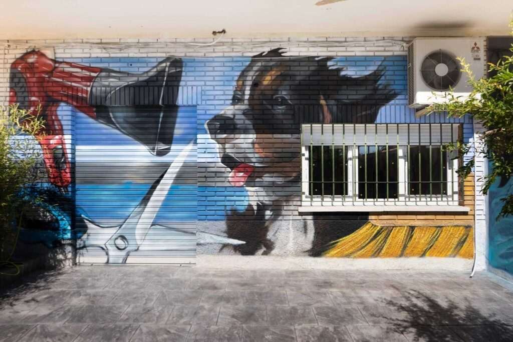 mural en clinica veterinaria