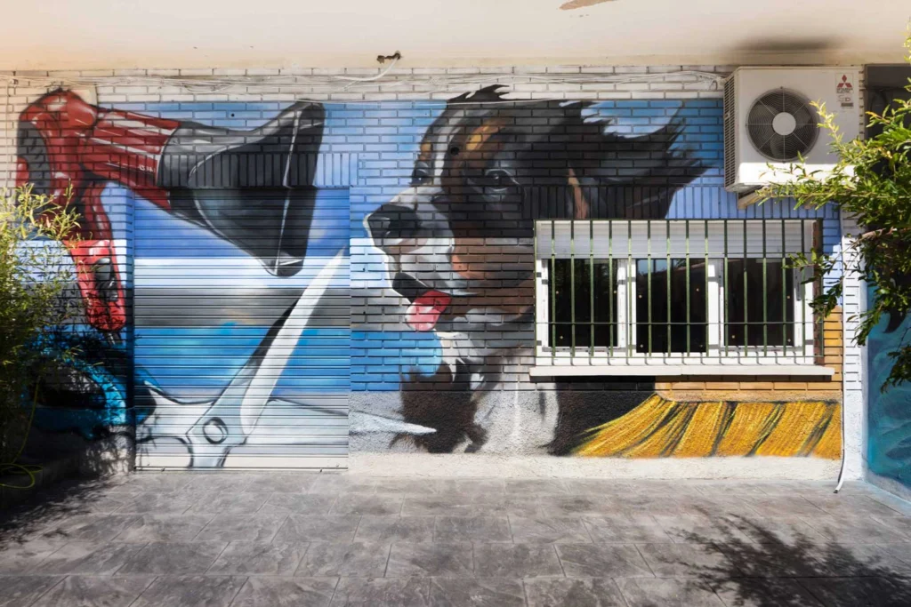 mural en clinica veterinaria