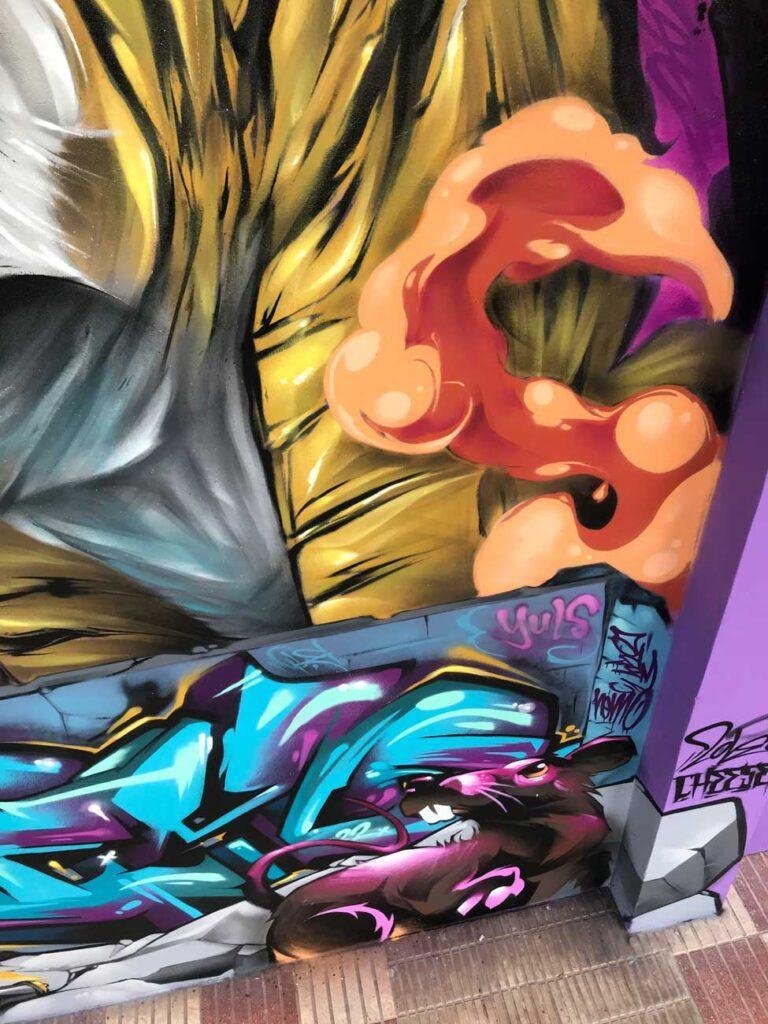 Mural Graffiti tigre