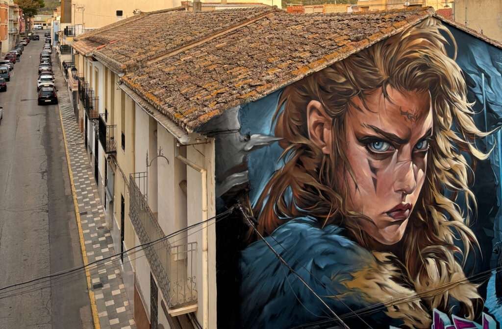 Arte urbano de gran formato de El Arte Urbano en Xeraco, Valencia