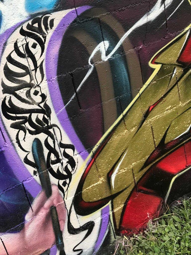Mural Graffiti ninpo scroll