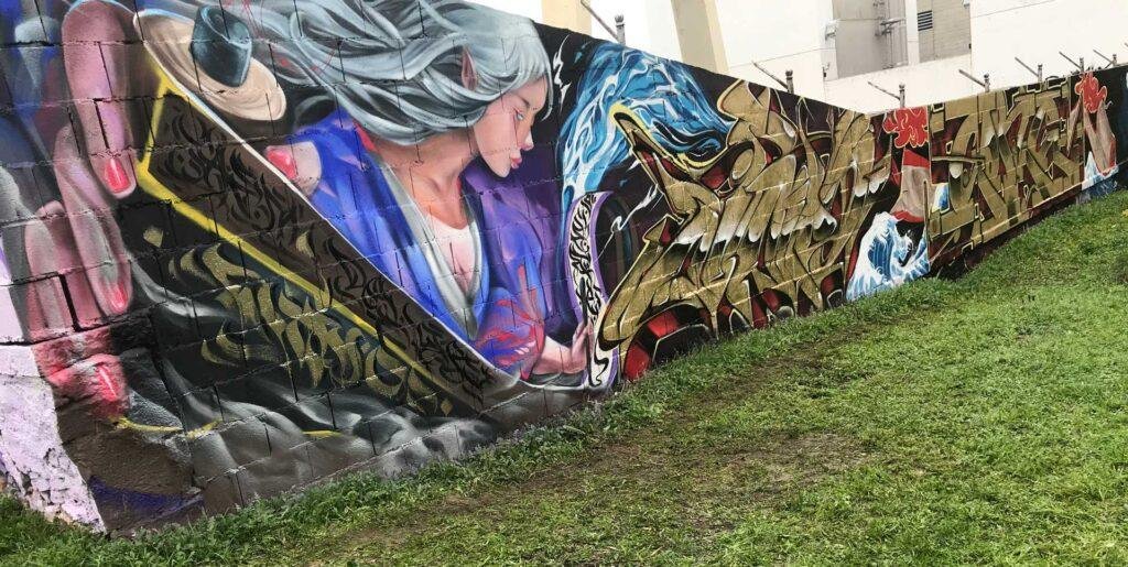 Mural Graffiti ninpo scroll